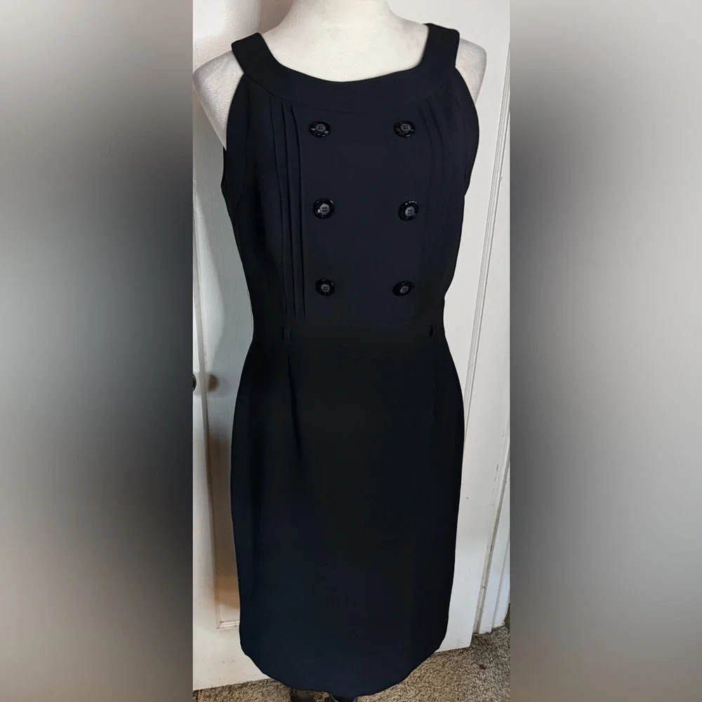 Tahari Pencil Midi Dress Racerback Sleeveless Business Office Professional - Picture 2 of 9